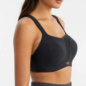 Panache Women's Power 5021 Underwire High Impact Sports Bra in Black